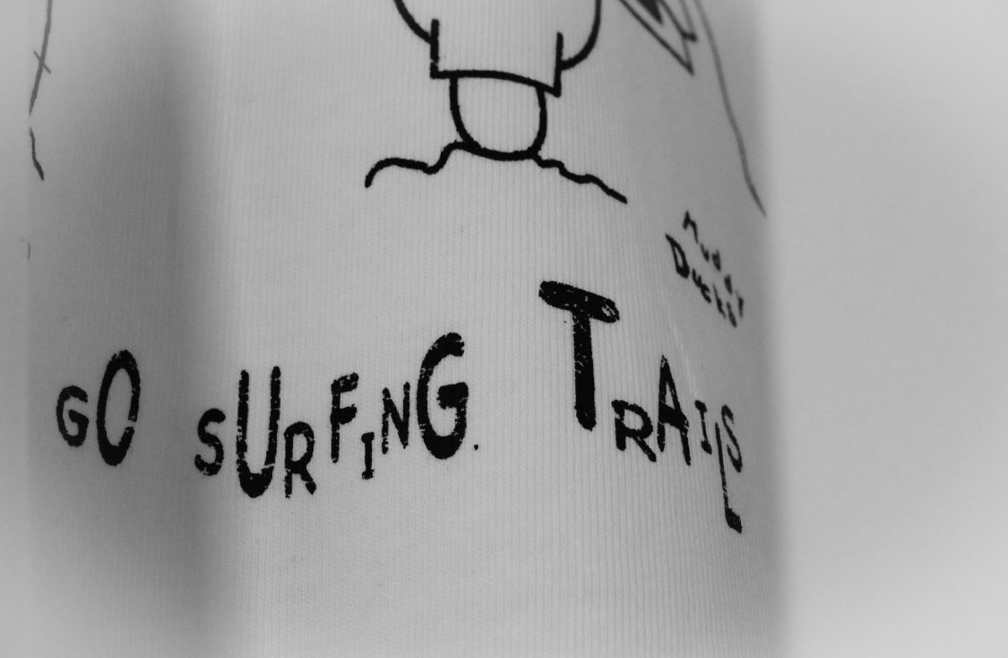 Heavy oversized “Let´s go surfing trails” T-shirt